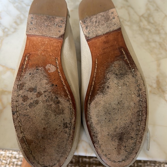 Rag&Bone size 36 cream color leather flats - Picture 6 of 6